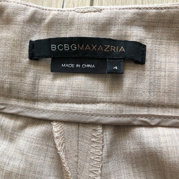 BCBG Maxazria Y2K Wool Blend Flare Pants in Beige - Picture 13 of 13